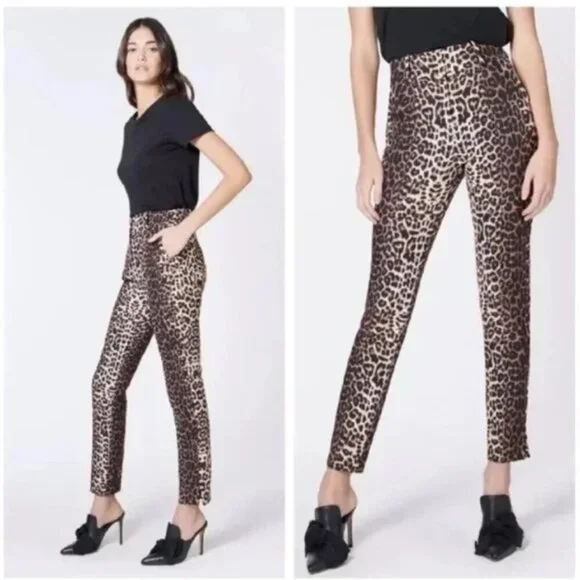 Veronica Beard | Lago Trouser Pants Tailored Pintuck Leopard Print Size 10 - Picture 2 of 12